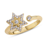 Load image into Gallery viewer, Silver Full Star of David ring