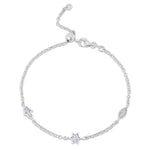 Load image into Gallery viewer, 14k gold  Mystic 3 charm full diamond mix bracelet