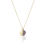 Load image into Gallery viewer, 14k gold Pomegranate necklace