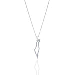 Load image into Gallery viewer, Hollo map of israel necklace