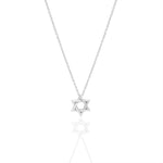 Load image into Gallery viewer, plain braided star of david necklace