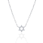 Load image into Gallery viewer, Classic star of david necklace paperclip