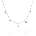 Load image into Gallery viewer, Silver classic Mystic gypsey Necklace