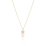 Load image into Gallery viewer, 14k gold 1cm Single Star of david necklace