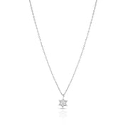 14k gold 1cm full Star of David necklace