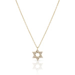 Load image into Gallery viewer, 14k gold Large Classic Star of David necklace