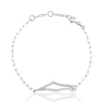 Load image into Gallery viewer, Hollo map of Israel paperclip bracelet