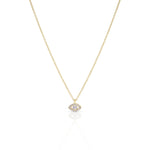 Load image into Gallery viewer, Silver mini lucky eye necklace