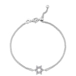 Load image into Gallery viewer, 14k gold Classic Star of David bracelet