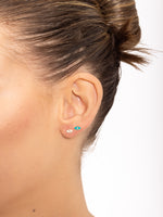 Load image into Gallery viewer, 14k Gold lucky Eye Earring