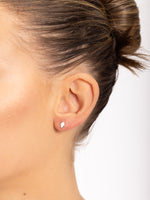 Load image into Gallery viewer, 14k Gold Enamel Hamsa Earring