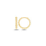 Load image into Gallery viewer, 14k gold Round  earrings