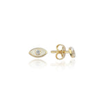 Load image into Gallery viewer, 14k Gold lucky Eye Earring