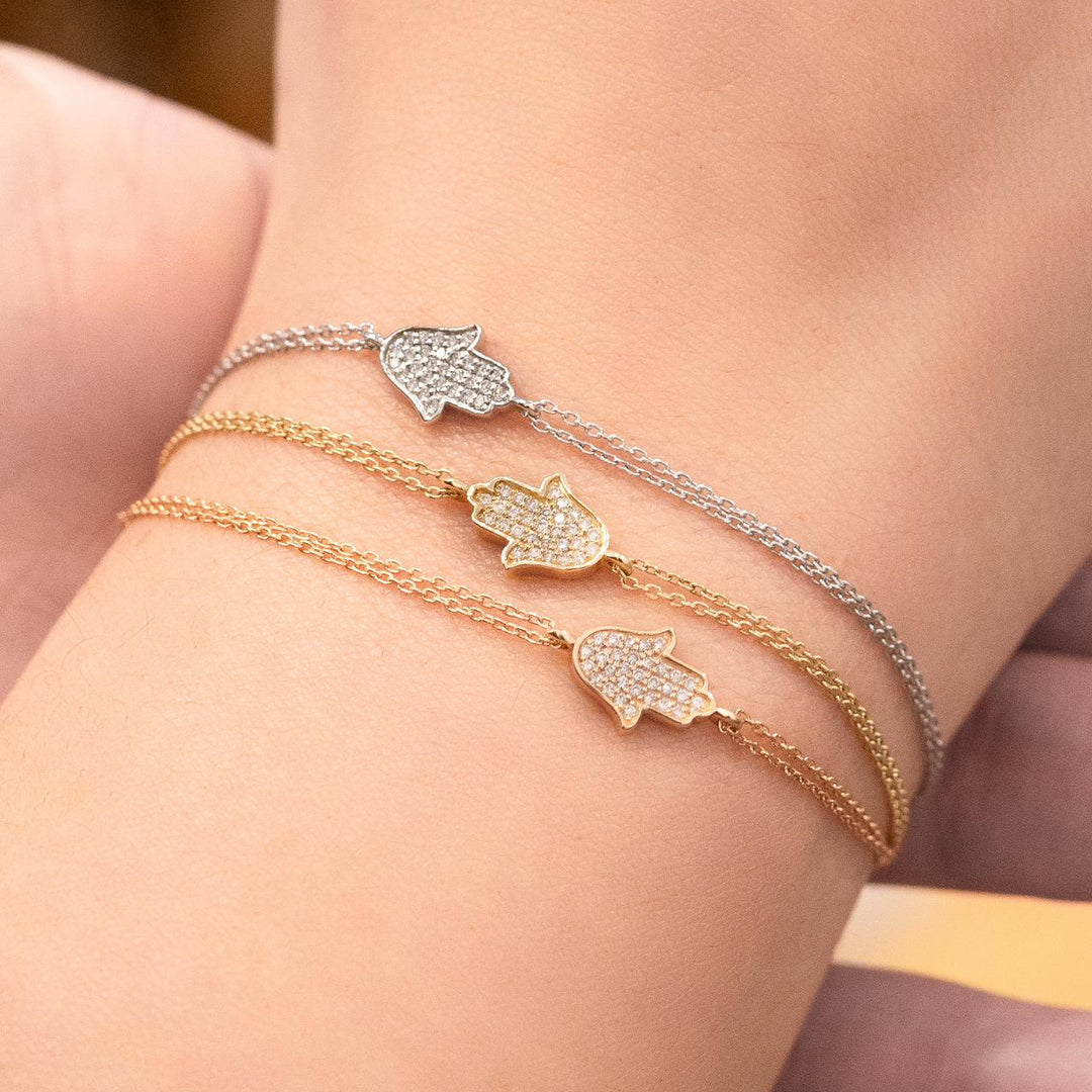 14K Gold classic Hamsa Bracelet