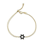 Load image into Gallery viewer, Classic star of David Black diamonds