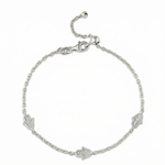 Load image into Gallery viewer, 14k gold  Mystic 3 charm full diamond hamsa bracelet