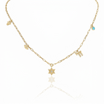 Load image into Gallery viewer, Single mystic paperclip necklace