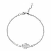 14K gold Large hamsa bracelet