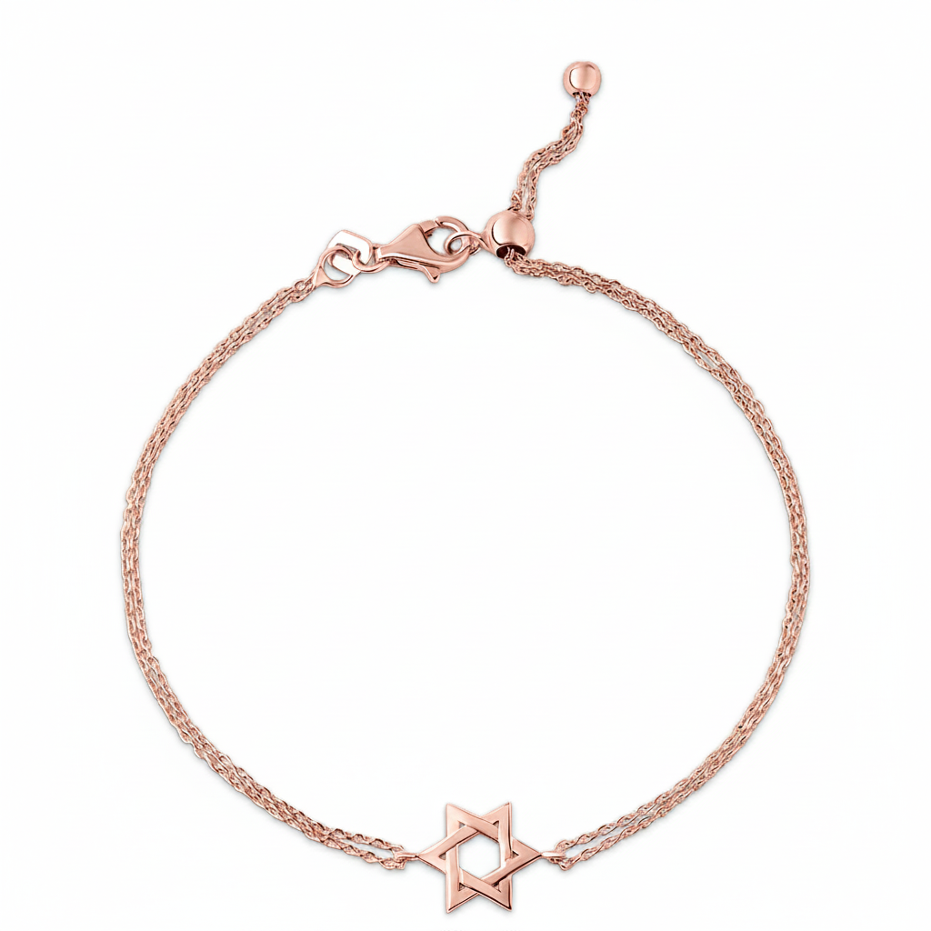 14k gold Classic braided star of David