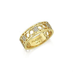 Load image into Gallery viewer, 14k gold 3MD Honeycomb ring